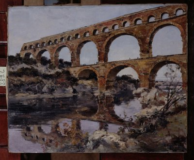 Pont du Gard, 1890 by Emmanuel Lansyer